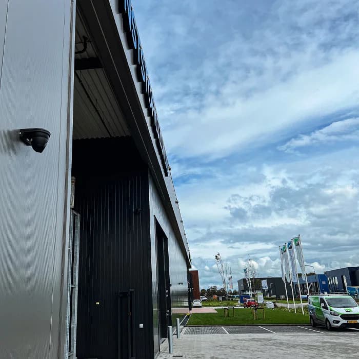 Bedrijfspand volledig voorzien van 4K camerabewaking door Securetech