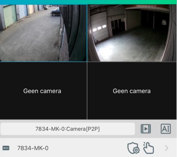 Live-app met camerabeeld werkplaats Brons Automotive