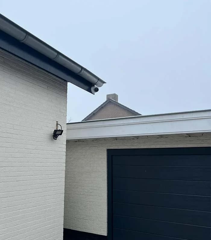 Camerabeveiliging op gevel van woning in Holtum door Securetech