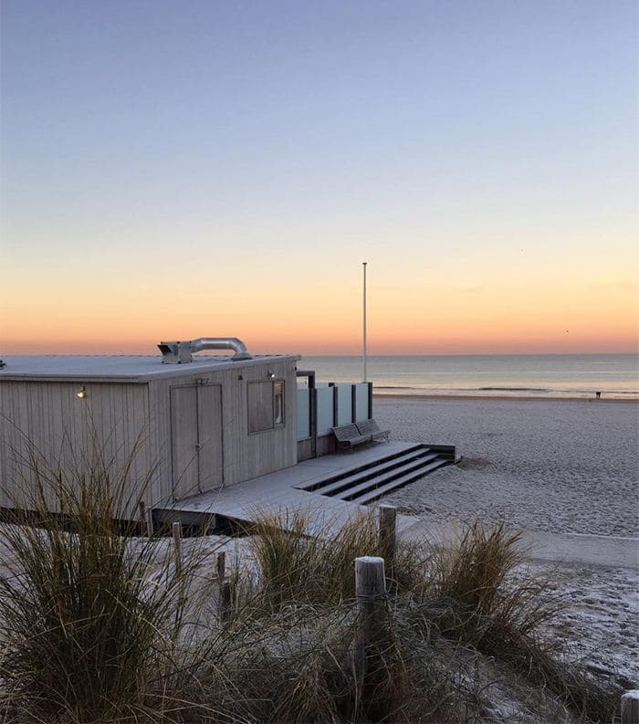 Strandpaviljoen in Bergen aan Zee met PTZ-camera's